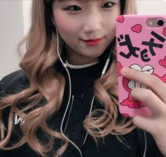 밝은 브라운 롱 웨이브